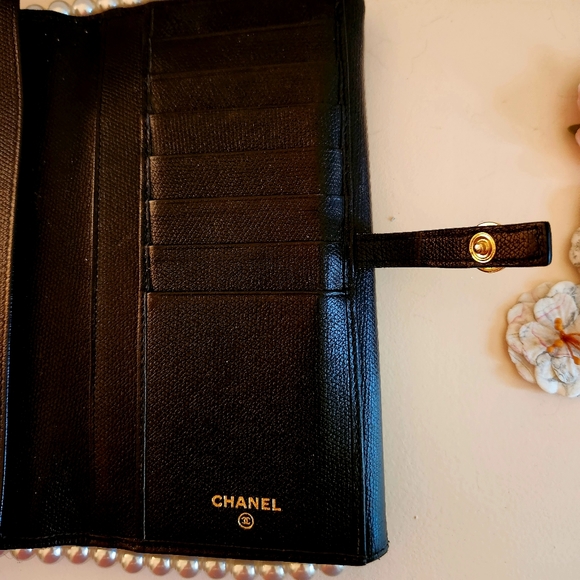 ‼️SOLD‼️. CHANEL Sevruga Leather French Purse / WOC - Picture 9 of 16